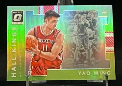 2017-18 Donruss Optic Hall Kings Lime Green #20 Yao Ming Houston Rockets /149 - Image 1 of 2
