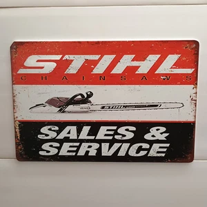 Motosierra Stihl Parts Service placa de chapa clásica retro logotipo emblema 30x20 cm - Imagen 1 de 2