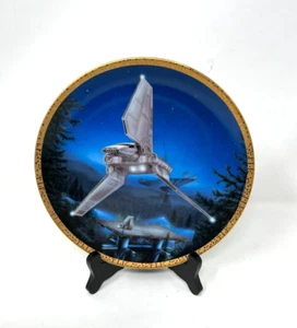 Hamilton Collection Imperial Shuttle STAR WARS Space Vehicles Collector Plate - Picture 1 of 3