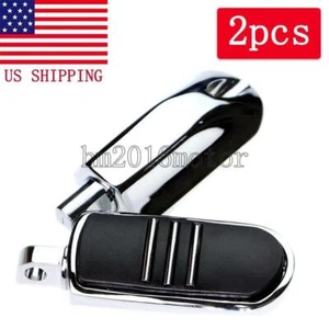 2pcs Foot Pegs Rest Fit For Harley-Davidson Motorcycle Touring Male Peg Mount - Foto 1 di 6
