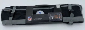 BBQ Set Stainless Steel Steelers NFL Outdoor Wood Handel Grill Tools Set NEW - Picture 1 of 11