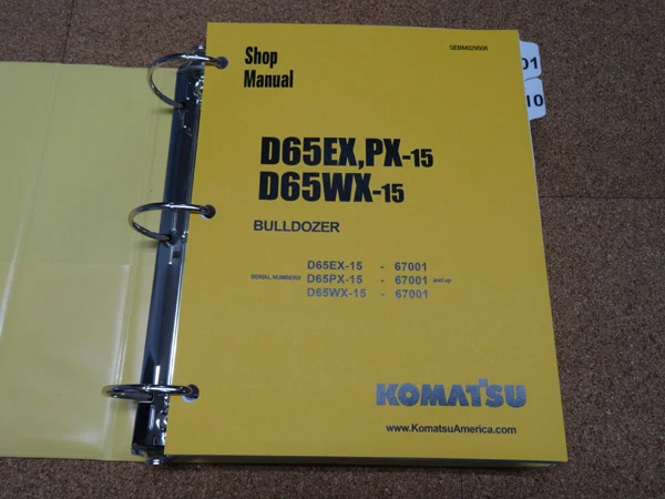 Komatsu D65EX/PX-15, D65WX-15 Dozer Bulldozer Service Shop Repair Manual - Image 1 of 1
