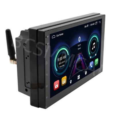 Stereo Car Radio Android 10.1 GPS Navi WIFI Player Mirror Link Bluetooth FM RDS - Image 1 of 4