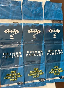 1995 Fleer Ultra DC Batman Forever Trading Card Pack 17 Cards x 3 - Picture 1 of 2