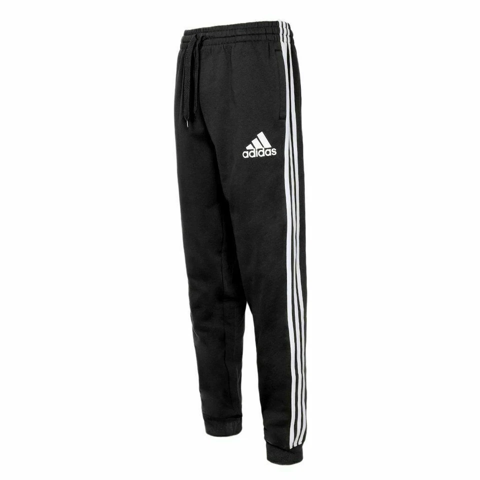 Adidas Essentials 3-Stripes Fleece Men's Pants Jogger Size XL - Black GK9267
