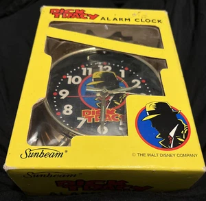 Vintage Wind Up Mechanical Dick Tracy Alarm Clock by Sunbeam - Picture 1 of 5
