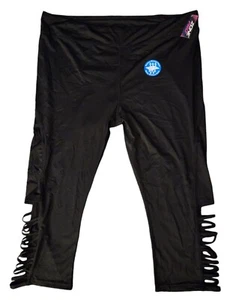 Black Zone Pro Leg Cut Out Active Leggings Size 3X-24 21" Inseam - Picture 1 of 1