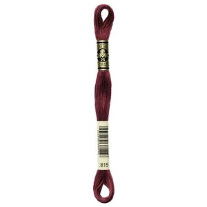 DMC 6-Strand Embroidery Cotton 8.7yd-Medium Garnet - 12 Pack - Picture 1 of 1