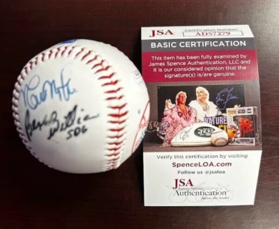 NY Yankees Bernie Williams Kevin Moss JSA Authenticated Autographed Ball CM 798 - Image 1 of 4