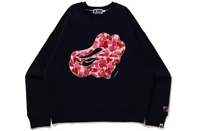 Bape ABC Camo Patch Loose Fit Crewneck - Navy - Large - Image 1 of 4