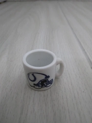Vintage NFL Mini Coffee Cup Mug Indianapolis Colts 1.25" Collectible Miniature Cover