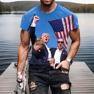 Donald Trump Assassination Attempt T-Shirt Mens 5XL - Picture 1 of 10