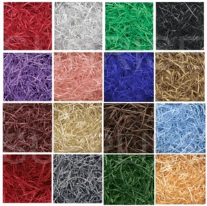 LUXURY COLOURED KRAFT SHREDDED PAPER-HAMPER PACKAGING GIFT BOX VOID FILLER OFFR - Picture 1 of 16