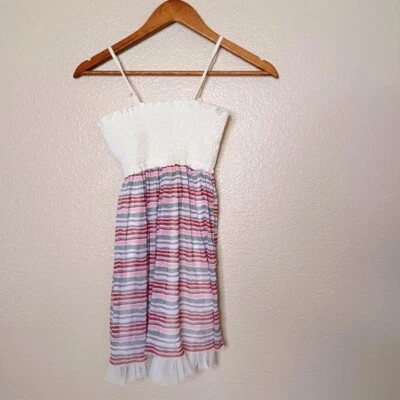 Платье Rachael & Chloe детское для большой девочки белое разноцветное в полоску размер 8 - Изображение 1 из 4