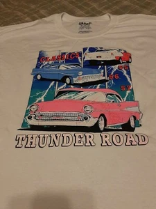 CLASSIC CARS '55, '56, '57 WEISSES SHIRT GRÖSSE 3X (FRONTPRINT)(NICHT PERFEKT) - Bild 1 von 6