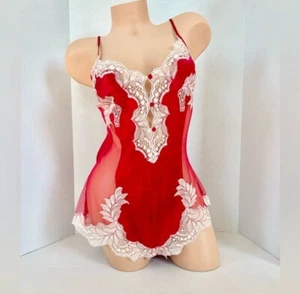 Vintage Victorias Secret Lingerie Romper Medium - Picture 1 of 2