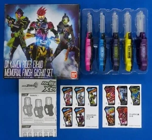 Bandai SUPER BEST DX Masked KAMEN RIDER EX-AID MEMORIAL FINISH GASHAT SET NIB - Picture 1 of 11