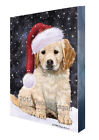 Peinture numérique personnalisée Noël 0,75 pouces toile Golden Retriever Dog neuf avec étiquettes