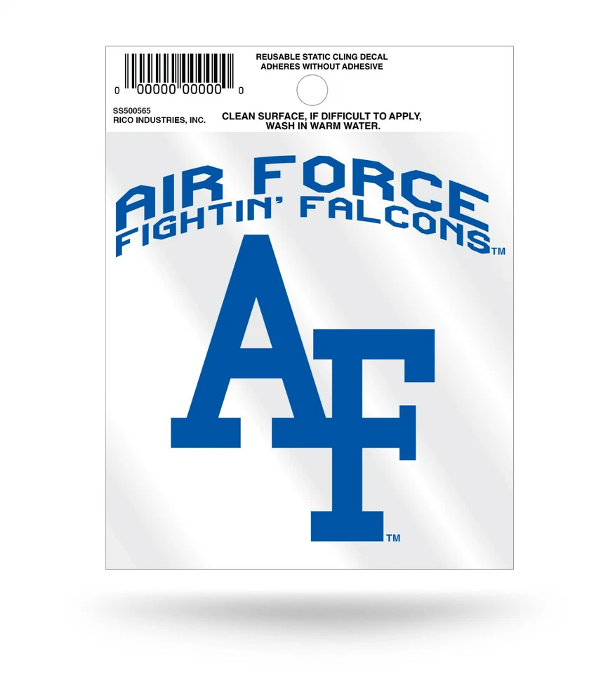 Air Force Falcons Static Cling Decal Sticker NEW Free Shipping! - Image 1 of 1