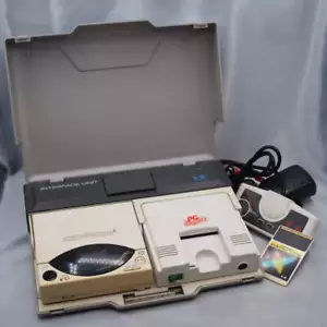 PC Engine INTERFACE UNIT IFU-30 CD-ROM2 PC Engine W/SYSTEM CARD Tested NTSC-J - Picture 1 of 24