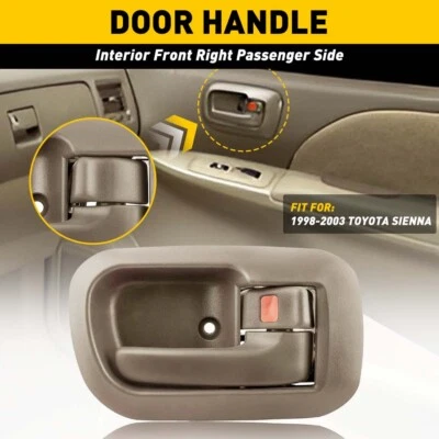 For 2004 2005 Toyota Sienna Door Handle Inner Front Interior Right 91298 Beige - Imagem 1 de 4