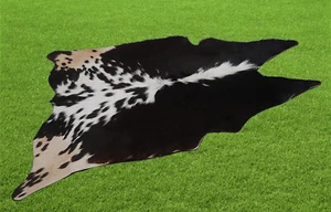 100% Genuine Cow hide Rug Area Carpet Skin Leather 11.67 sq.feet (42"x40") M-26 - Picture 1 of 3