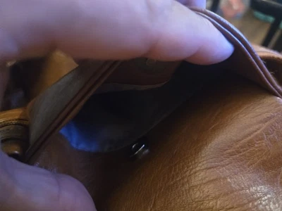 HOBO INTERNATIONAL Bolso de Mano Hobo de Cuero Naranja Tostado Saddle Foto 1 de 4