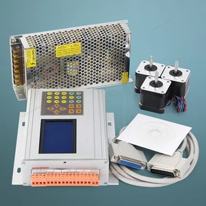Komplette Schrittmotor Steuerung 3-Achsen CNC Maschine Fräsmaschine 3 Motoren - Bild 1 von 11