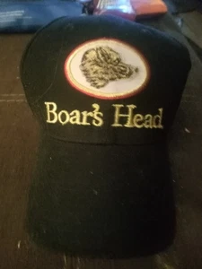 Cappello Berretto Baseball Nero Marca Testa di Cinghiale Regolabile  - Foto 1 di 2