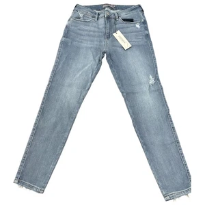 Just USA Womens Distressed Skinny Jeans Size 30 Medium Denim Wash NWT - Picture 1 of 8