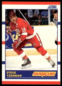 1990 Score American #339 Steve Yzerman MAGCN Detroit Red Wings - Picture 1 of 2