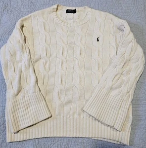Polo Ralph Lauren Women's Cable Knit Sweater Pony Size Small - Picture 1 of 6