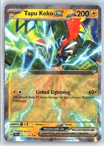 Tapu Koko ex 051/159 Pokemon Scarlatto e Viola Viaggio Insieme Doppio Raro - Foto 1 di 1