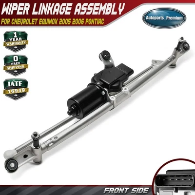 Motor limpador dianteiro e conjunto de ligação para Chevrolet Equinox 2005 2006 Pontiac Saturn - Imagem 1 de 4