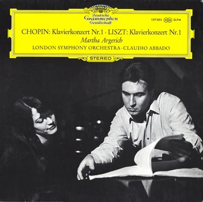 CHOPIN LISZT Piano Concertos ARGERICH ABBADO London SO DGG 139383 LP NM- 1968 Rc Foto 1 de 3
