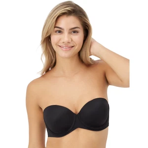 Sujetador con aros push up sin tirantes Maidenform Stay Put, estilo SN6990 NEGRO 36B - Imagen 1 de 8