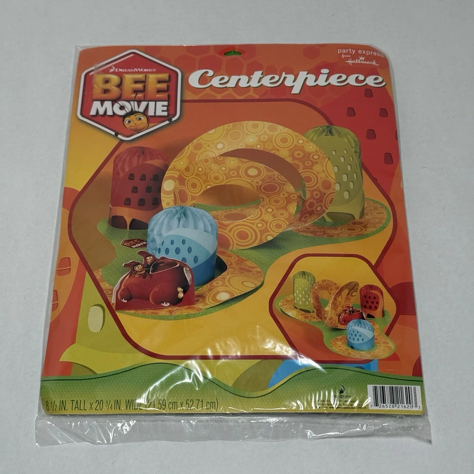 NUEVO NOS 2007 Dreamworks La Abeja Película Cumpleaños Fiesta Centro de Mesa Decoración Foto 1 de 4