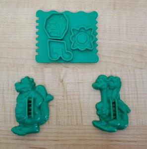 Play-Doh Dragon Tales Playset Ricambi Monster Green Stampi Vintage 2000 - Foto 1 di 7