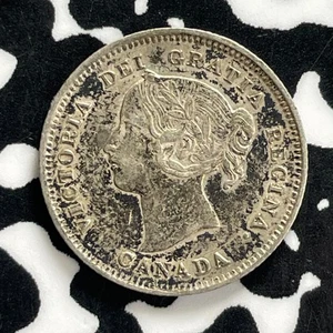 1899 Canada 5 Cents Lot#JM0173 Silver! High Grade! Beautiful! - Picture 1 of 2