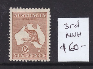 ROO 6d BROWN 3RD WMK MUH - Picture 1 of 1