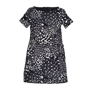 Armani Jeans Blue Print Bodycon Short Dress UK Women's S 8 K34 - Picture 1 of 7
