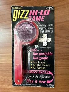 LAKESIDE’S 1975 VINTAGE PLASTIC GIZZ SHAKER HI-LO HANDHELD GAME TRAVEL NIP - Picture 1 of 11