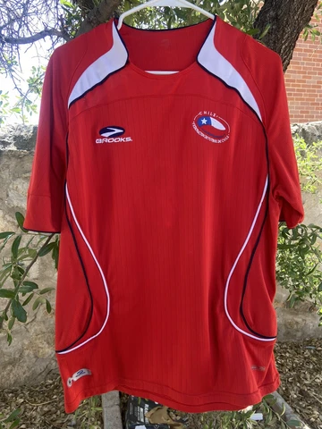 Chile Brooks Men's L Red Soccer Jersey Football Shirt Futbol Cover