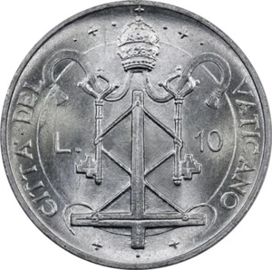 Vatican City - 10 Lire - 1967 - AUnc - Paul VI - Picture 1 of 2