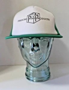 Raro cappello camionista snapback vintage berretto da palla baseball parson pino prodotti PPP legno o - Foto 1 di 12