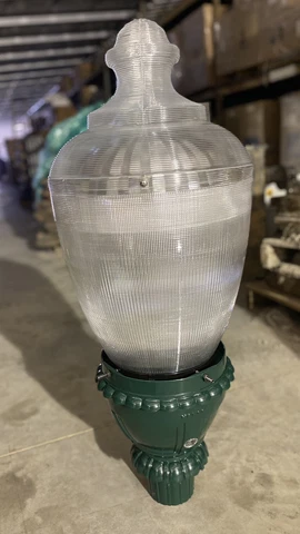 Vintage Green Serenade Luminaire Street Light, Pole Lamp, LED NYC, Can Ship Cover