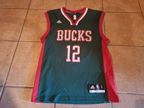Milwaukee Bucks Kids Youth Size Small Jabari Parker Adidas NBA Jersey #12 Cover