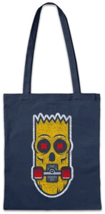 Bart Skate Stofftasche Einkaufstasche Fun Skate Skate Sk8 or die Skater - Picture 1 of 1