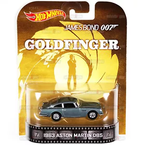 Hot Wheels 1963 ASTON MARTIN DB5 James Bond 007 GOLDFINGER Retro Entertainment - Picture 1 of 2