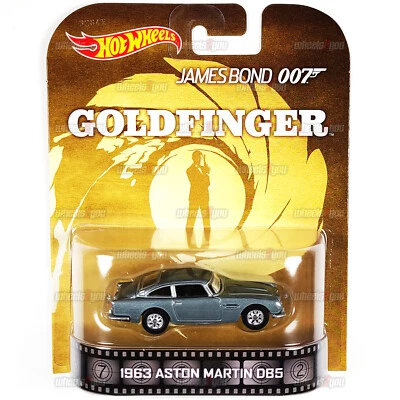 Hot Wheels 1963 ASTON MARTIN DB5 James Bond 007 GOLDFINGER Retro Entertainment - Image 1 of 2